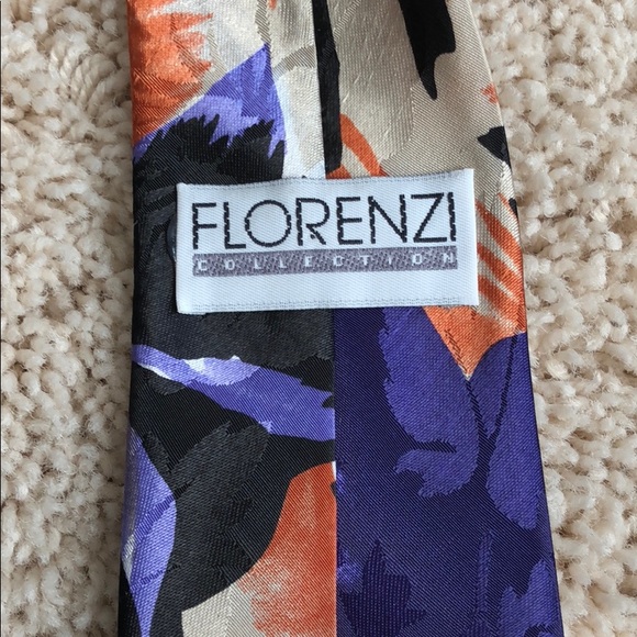 Florenzi Collection Men’s Tie - Purple - Picture 3 of 4
